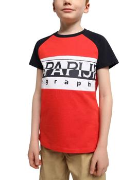 Camiseta Napapijri Entremont de cuello redondo y manga corta