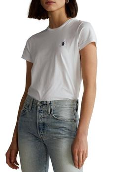 Camiseta Polo Ralph Lauren básica de mujer blanca