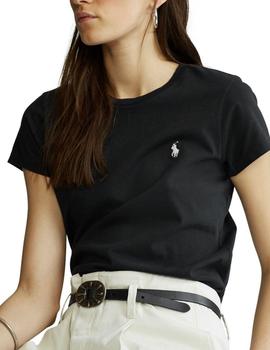 Camiseta Polo Ralph Lauren básica de mujer negra