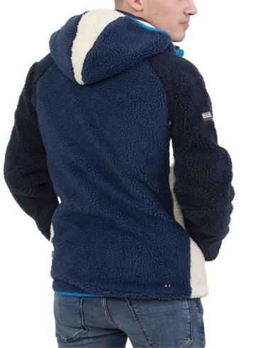 Sudadera Napapijri Yupik azul con cremallera para hombre