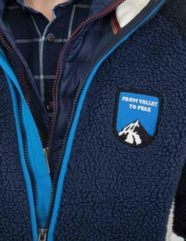 Sudadera Napapijri Yupik azul con cremallera para hombre