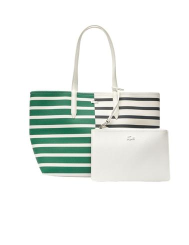 Bolso shopper Lacoste Anna reversible de rayas