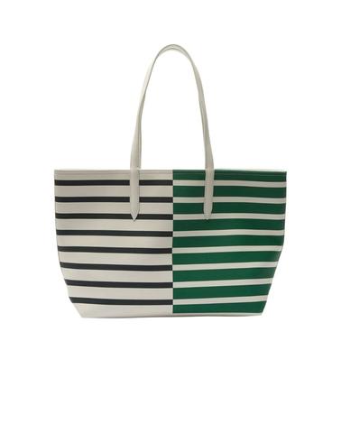 Bolso shopper Lacoste Anna reversible de rayas