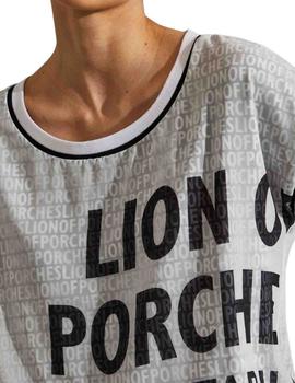 Casmiseta Lion of Porches con cinturilla y logotipo