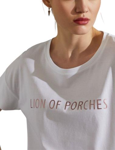 Camiseta Lion of Porches con cuello redondo de manga corta