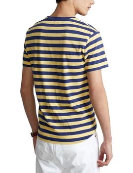 Camiseta Polo Ralph Lauren Custom Slim Fit a rayas