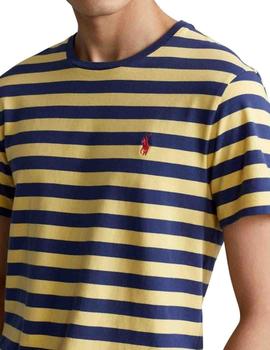 Camiseta Polo Ralph Lauren Custom Slim Fit a rayas