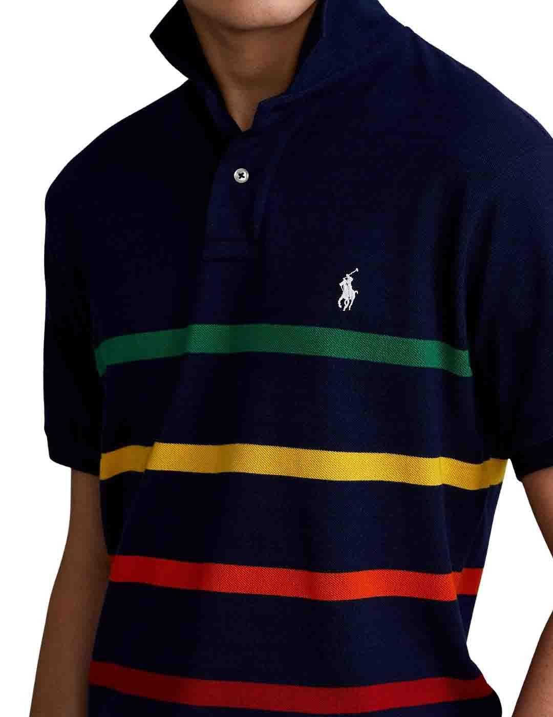 Polo de Polo Ralph Lauren con rayas multicolores