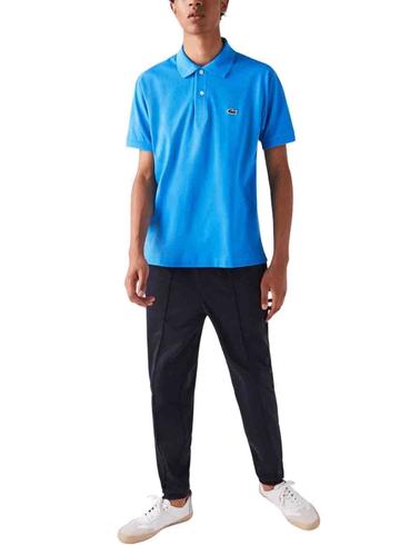 Polo Lacoste L1212 azul manga corta para hombre