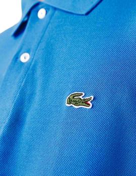 Polo Lacoste L1212 azul manga corta para hombre