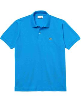 Polo Lacoste L1212 azul manga corta para hombre
