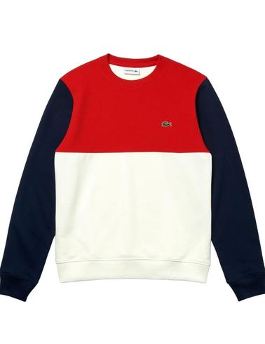 Sudadera Lacoste tricolor para hombre