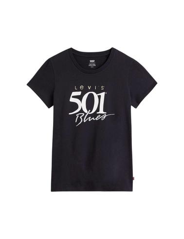 Camiseta Levi's® The Perfect Tee 501 Blues Caviar Black