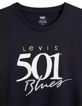 Camiseta Levi's® The Perfect Tee 501 Blues Caviar Black