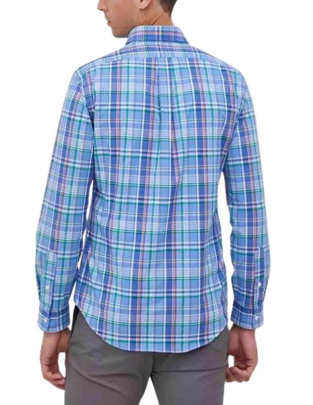 Camisa Polo Ralph Lauren de popelín con elastano de cuadros