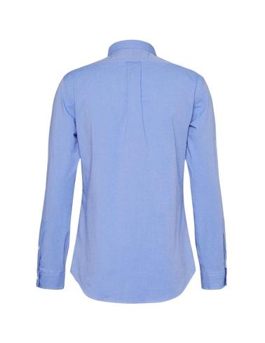 Camisa Polo Ralph Lauren popelín custom fit azul