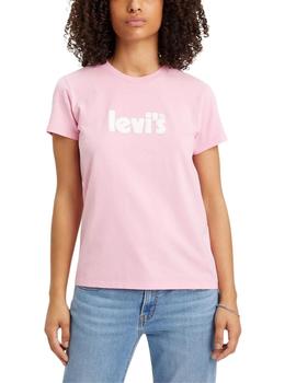 Camiseta Levi's® The Perfect Tee Poster Logo Prism Pink