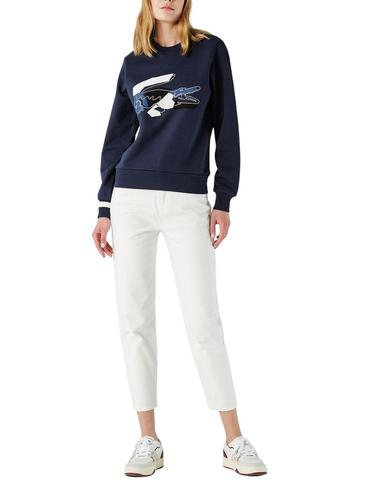 Sudadera Lacoste de mujer con estampado cocodrilo