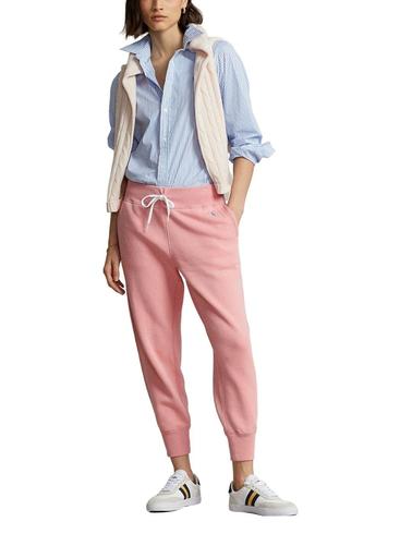 Pantalón de chándal Polo Ralph Lauren rosa de mujer