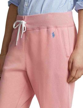 Pantalón de chándal Polo Ralph Lauren rosa de mujer