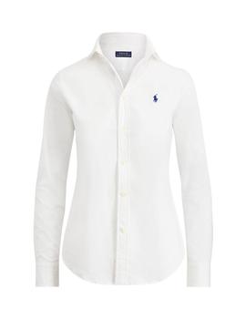 Camisa Polo Ralph Lauren de popelin elástico de mujer