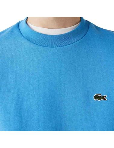 Sudadera Lacoste de cuello redondo de algodón orgánico