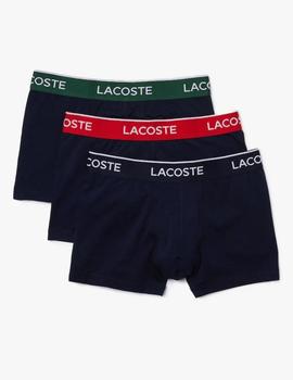 Pack de 3 calzoncillos Lacoste en algodón elástico