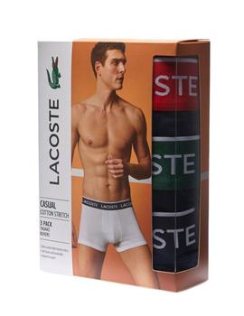 Pack de 3 calzoncillos Lacoste en algodón elástico