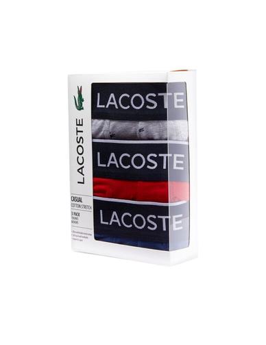 Pack de 3 calzoncillos Lacoste de algodón con elastano