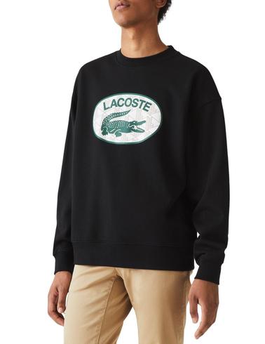 Sudadera Lacoste Loose de cuello redondo y monograma