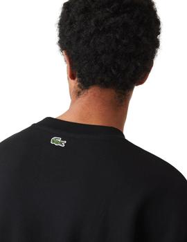 Sudadera Lacoste Loose de cuello redondo y monograma