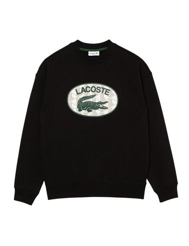 Sudadera Lacoste Loose de cuello redondo y monograma