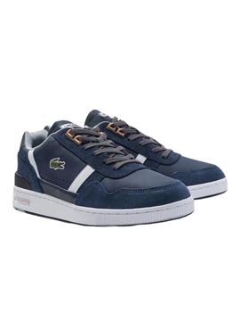 Zapatillas Lacoste T-Clip de hombre en piel y ante