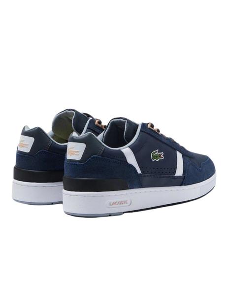 Zapatillas LACOSTE T-Clip Hombre (42 - Azul marino)