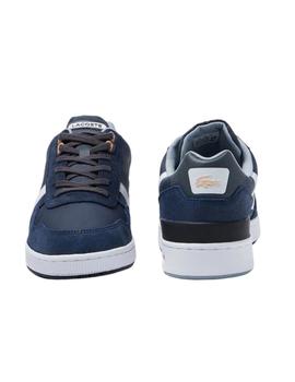 Zapatillas Lacoste T-Clip de hombre en piel y ante