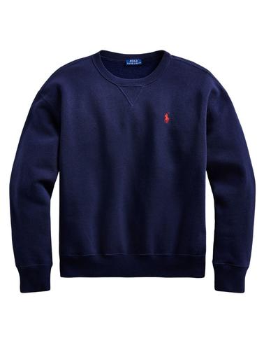 Sudadera Polo Ralph Lauren básica azul marino de mujer