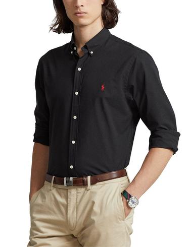 Camisa Polo Ralph Lauren Custom Slim Fit negra