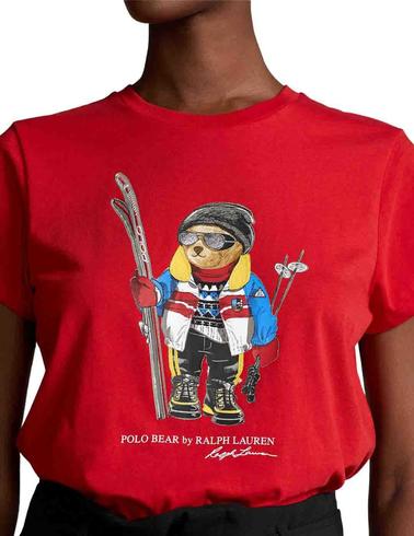 Camiseta Polo Ralph Lauren de cuello redondo con Polo Bear