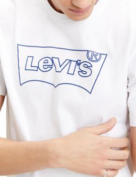 Camiseta Levis Housemark Grahpic Tee Outline White hombre