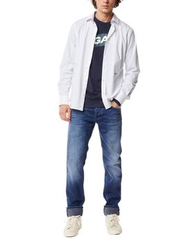 Camiseta Gas Jeans Dharis/r hombre manga larga de algodón