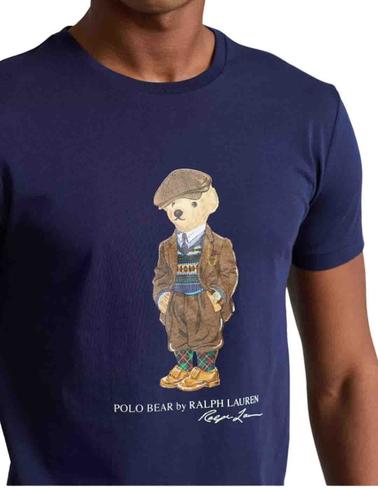 Camiseta Polo Ralph Lauren Polo Bear Custom Slim Fit marino