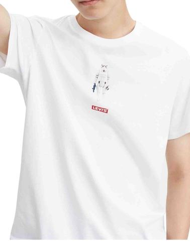 Camiseta Levis edición especial Star Wars blanca de hombre