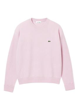 Jersey Lacoste de lana con cuello redondo para mujer