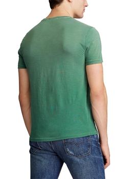 Camiseta Polo Ralph Lauren Custom Slim Fit verde de hombre