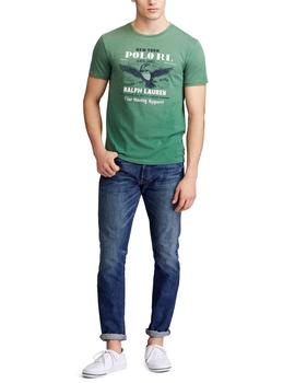 Camiseta Polo Ralph Lauren Custom Slim Fit verde de hombre