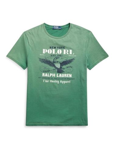 Camiseta Polo Ralph Lauren Custom Slim Fit verde de hombre