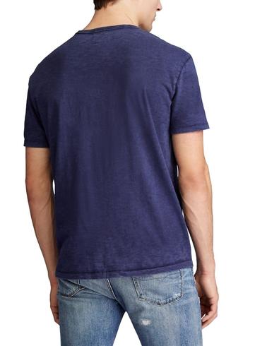 Camiseta Polo Ralph Lauren Custom Slim Fit azul de hombre