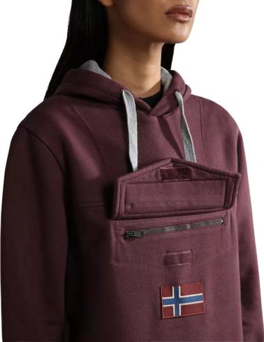 Sudadera Napapijri Burgee Winter con capucha