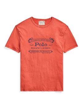 Camiseta Polo Ralph Lauren Custom Slim Fit roja de hombre