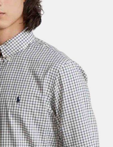 Camisa Polo Ralph Lauren Custom Fit de cuadros manga larga